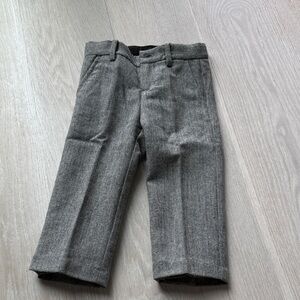 Janie and Jack Black and Gray Trousers